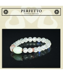 Jadeite Jade CHARM + MOONSTONE BRACELET